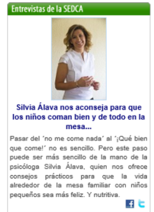 Silvia Álava y Sociedad Española de Dietética y Ciencias de la Alimentación